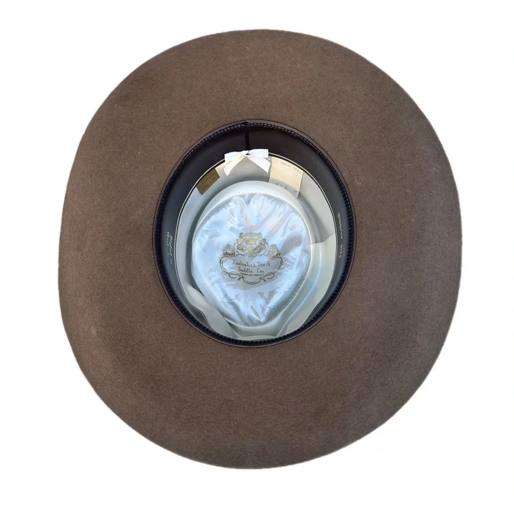 Australian Stock Saddle Co. “The Aussie” Fur Felt Western Hat 6 5/8 Crystal Star